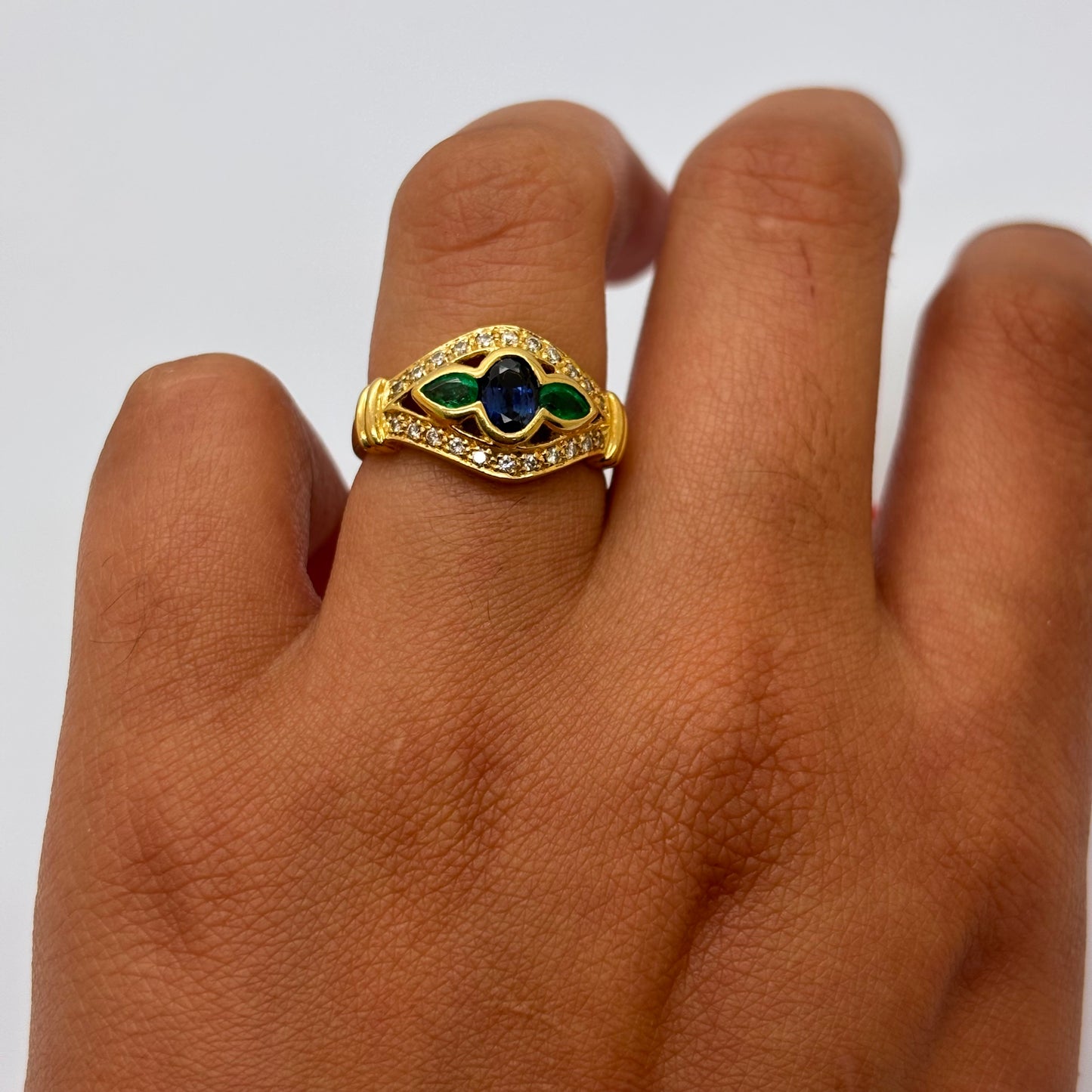 Bague en or jaune 18K Taille-54