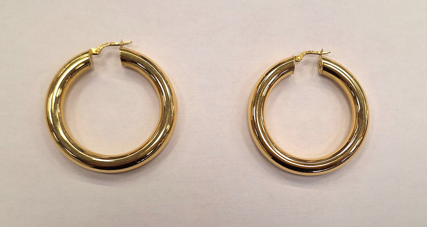 Boucles d'oreilles Créoles Or Jaune 18 Carats