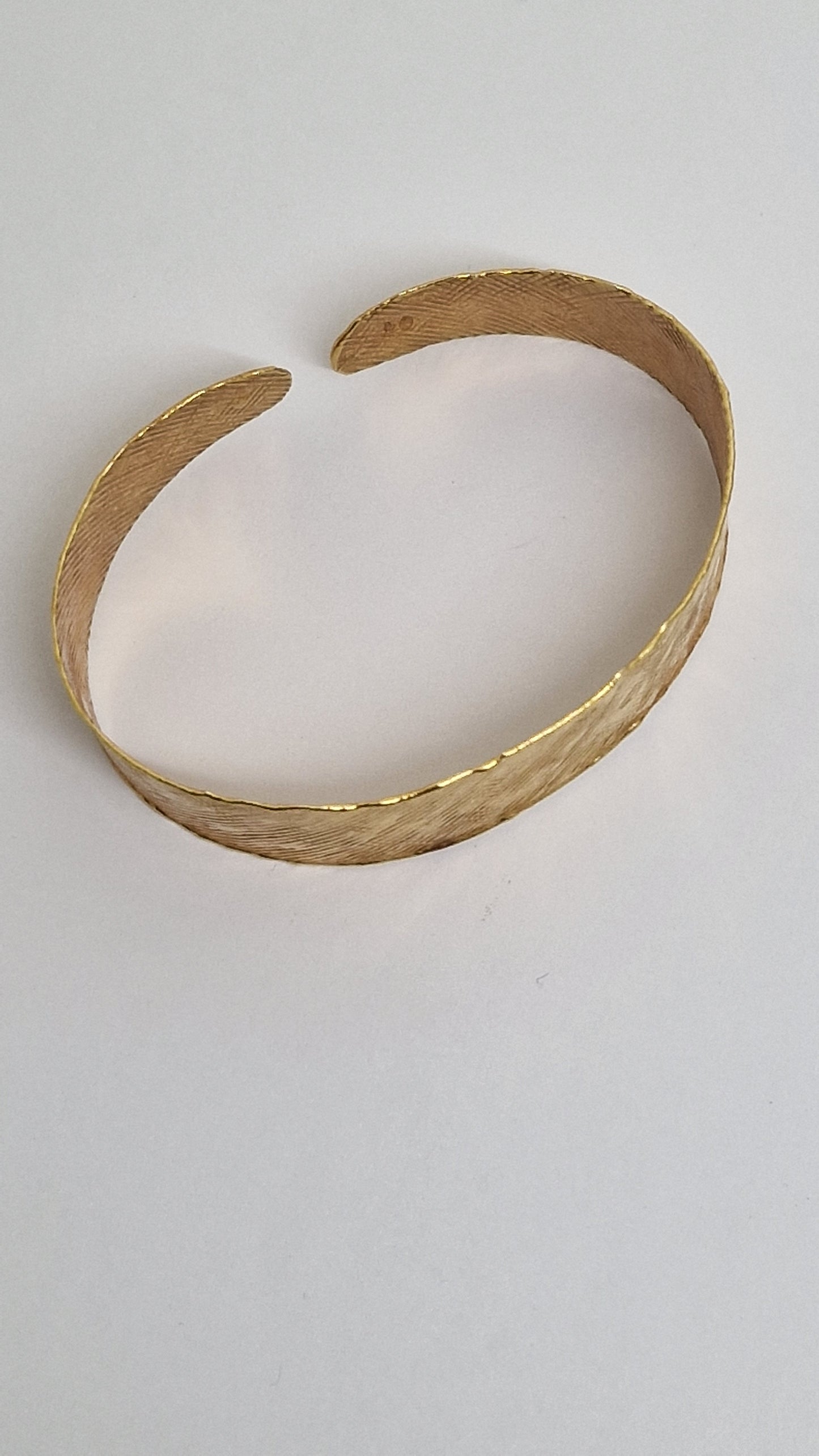 Bracelet Manchette en Or Jaune 18K 12.46 Grs