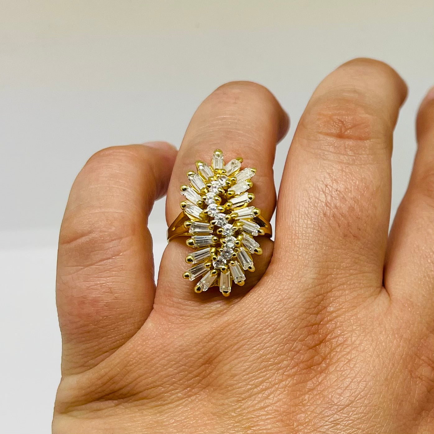 Bague Or Jaune 18K Taille-53