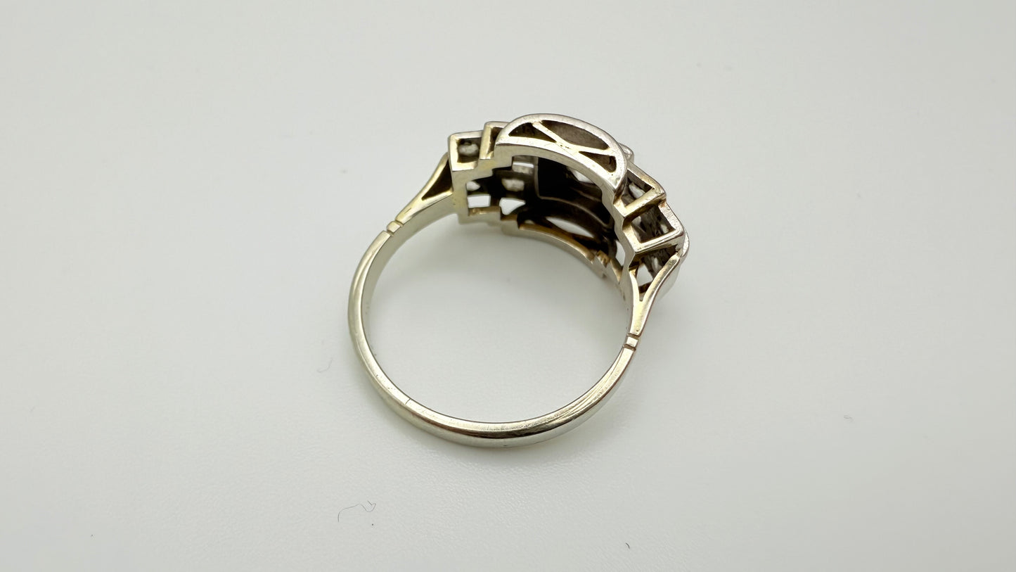 Bagues en Or Blanc 18K Taille-56