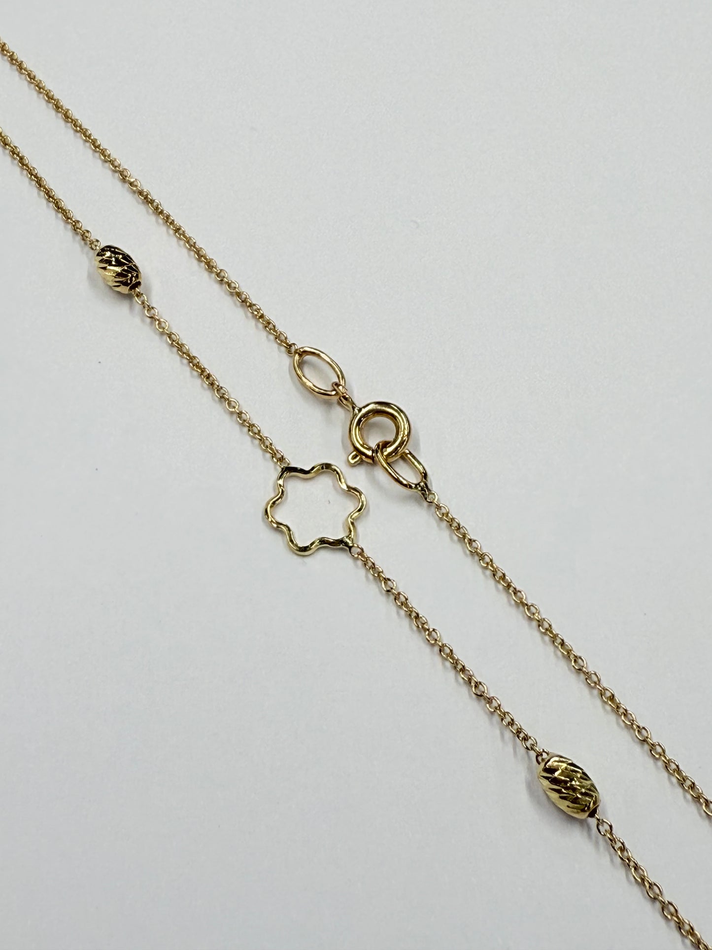 Collier Ras du Cou Or Jaune 18k Forçat Lg 46cm