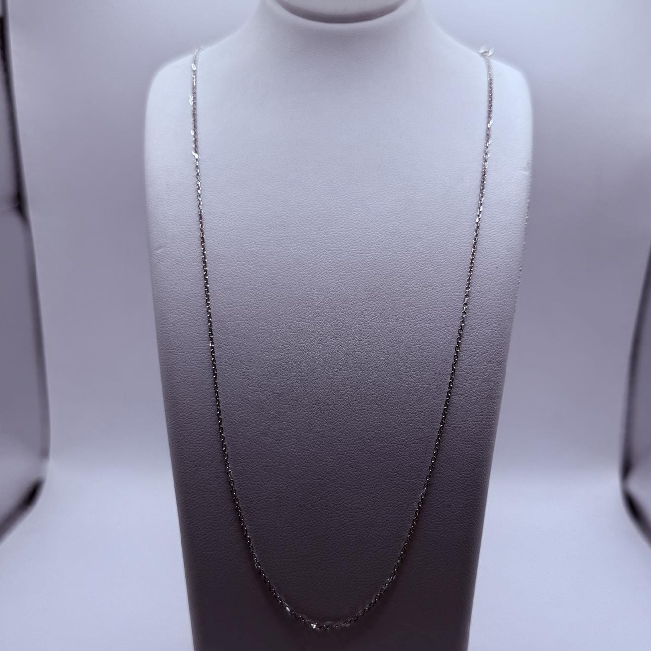 Collier en Or Blanc Matinée Forçat 18K 2.80 Grs