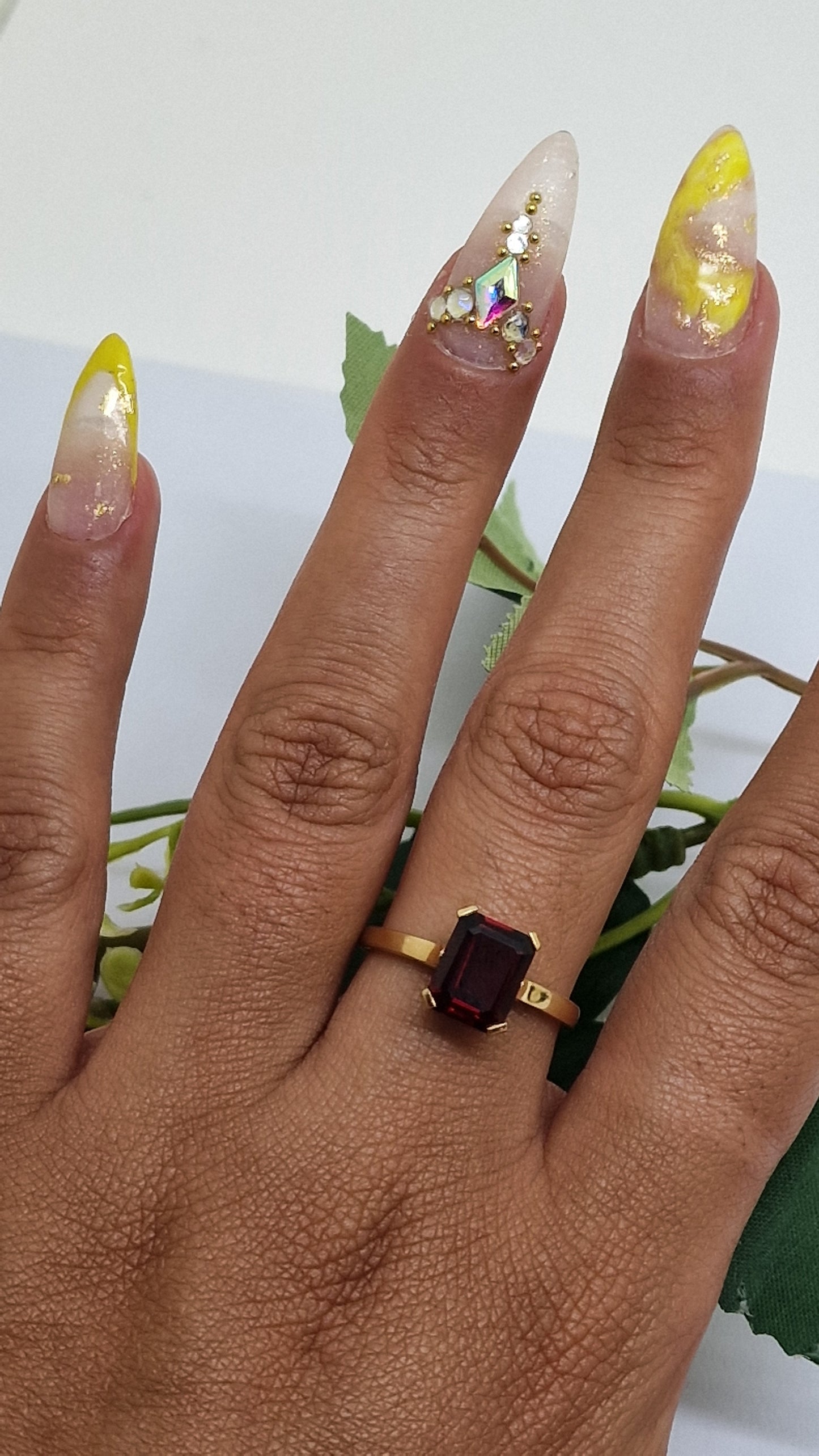 Bague en Or Jaune 18K - Taille 58