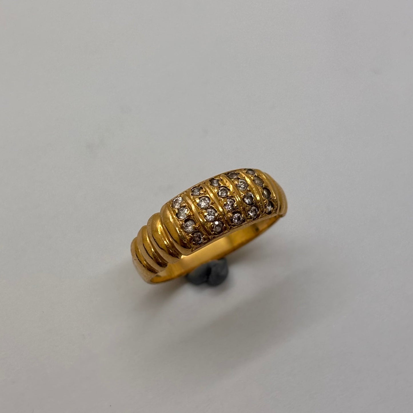 Bague en Or Jaune 18K Taille-56