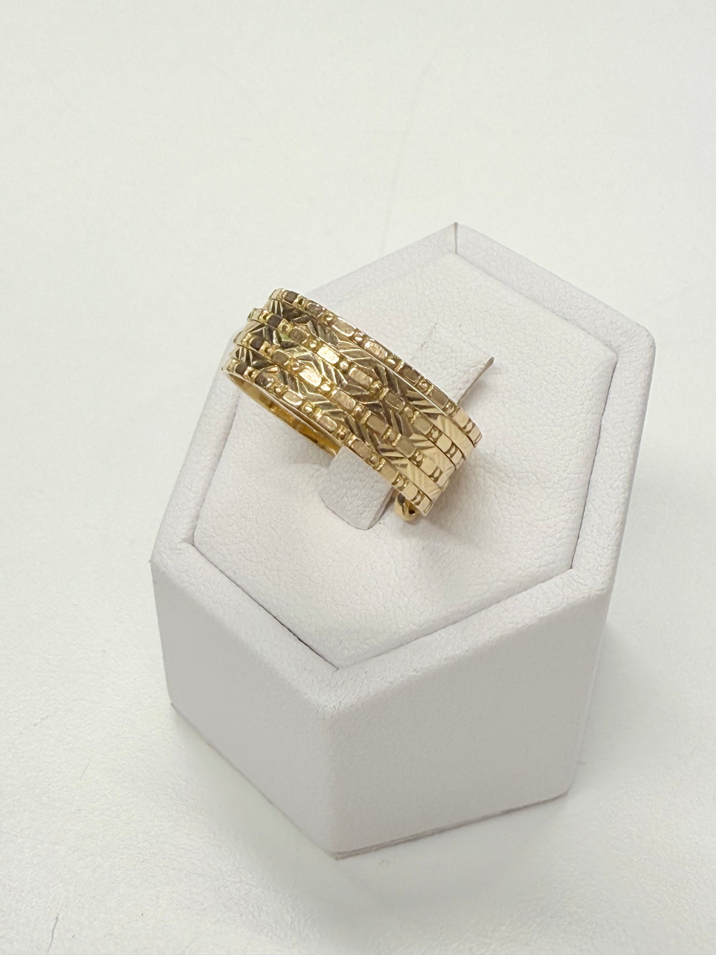 Bagues Semainier Or Jaune 18k T.61
