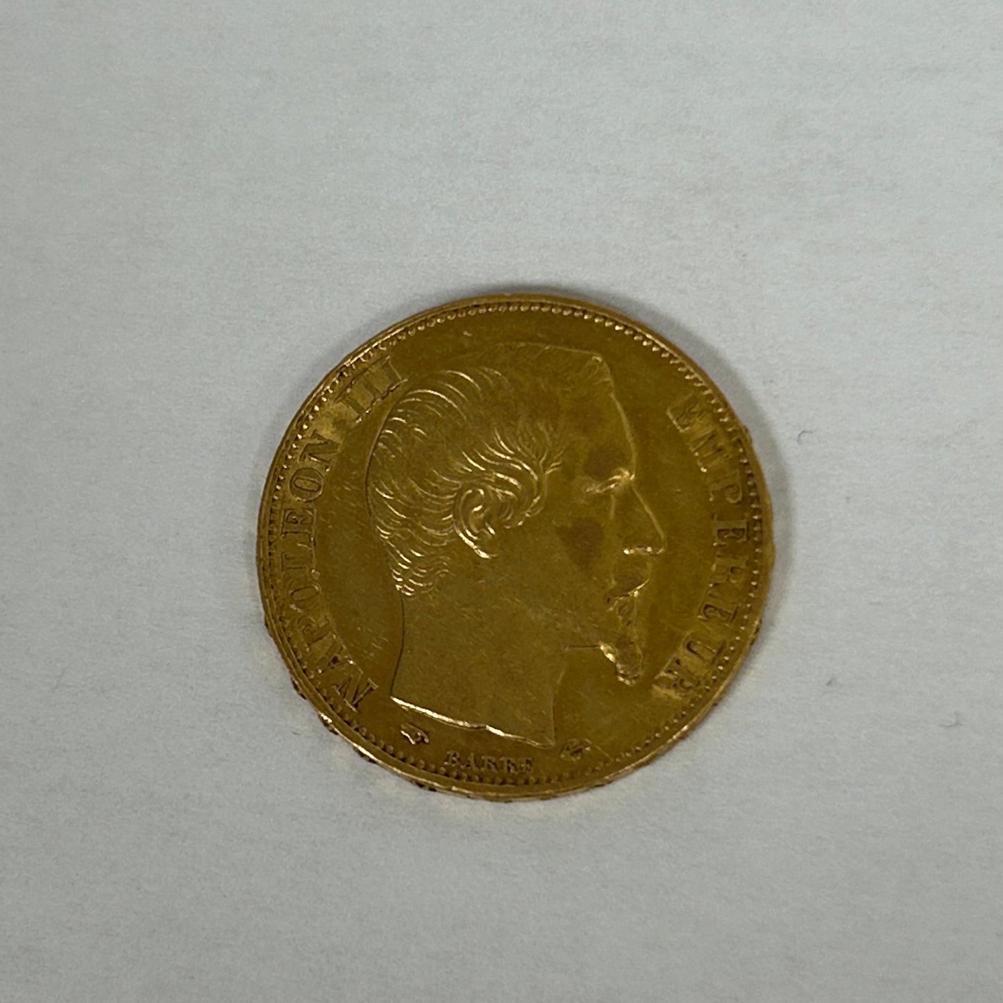 20 Francs Napoléon 1860 en Or Jaune 18K - 6.44g