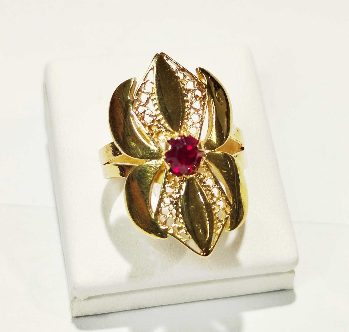 Bague en Or Jaune 14K Taille-56