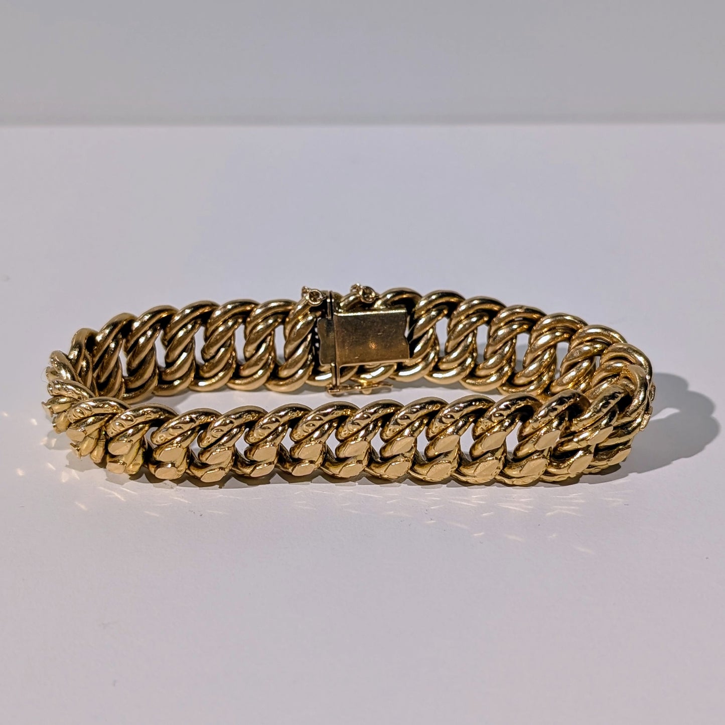 Bracelet Gourmette Or maille américaine