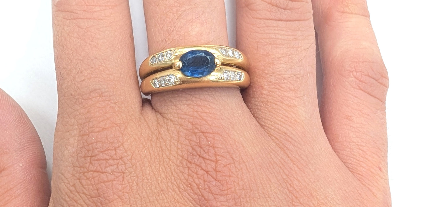 Jonc en or jaune 18K Taille-59