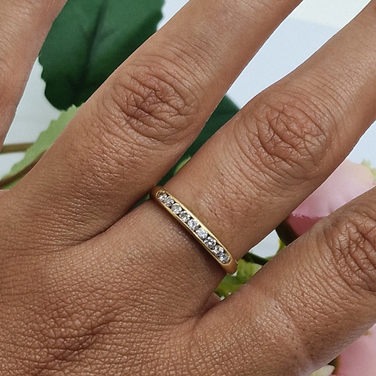 Bague en Or Jaune 18K Taille-57