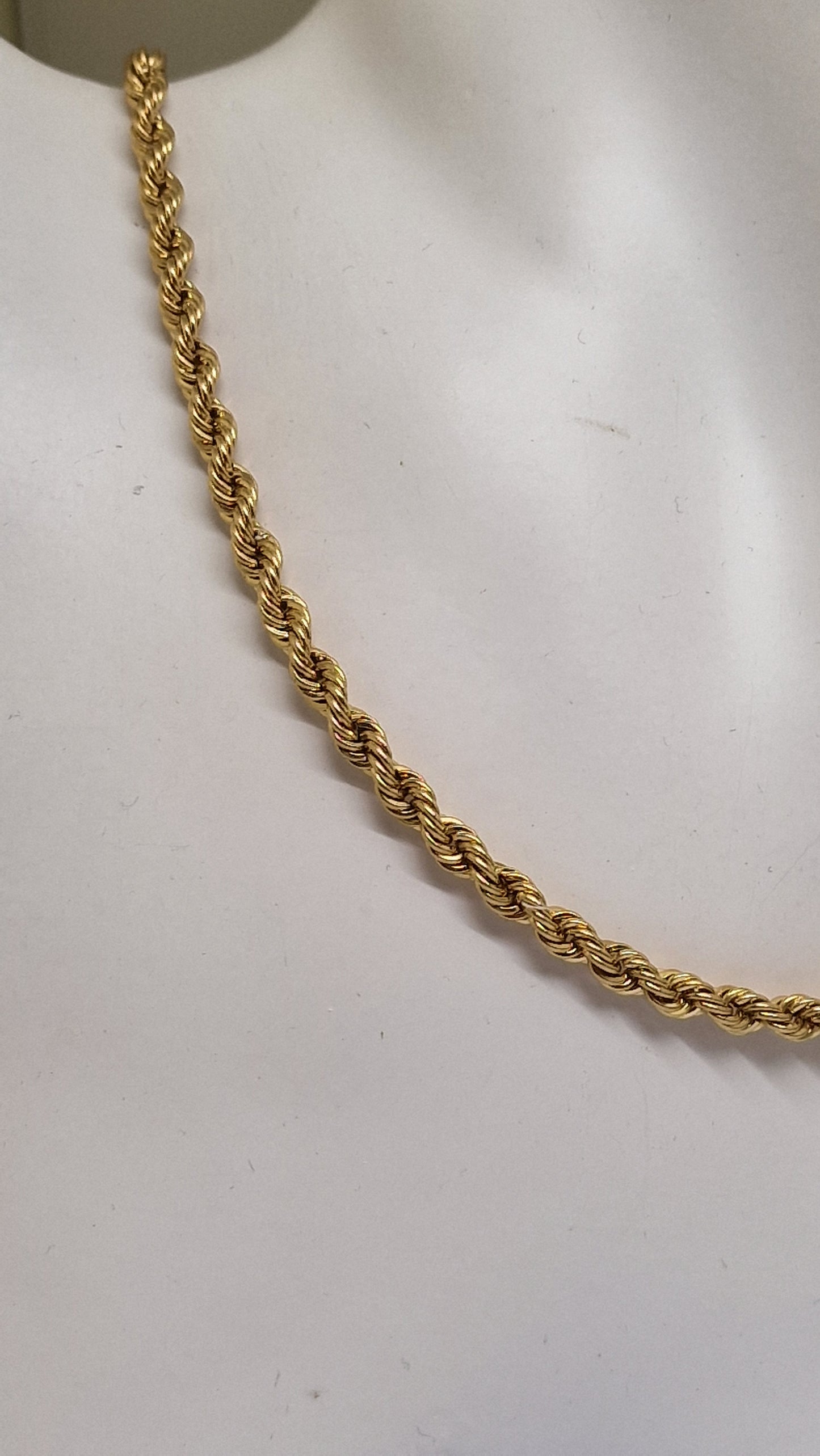 Collier Matinée Maille Torsadé Or Jaune 18K 14.67 Grs
