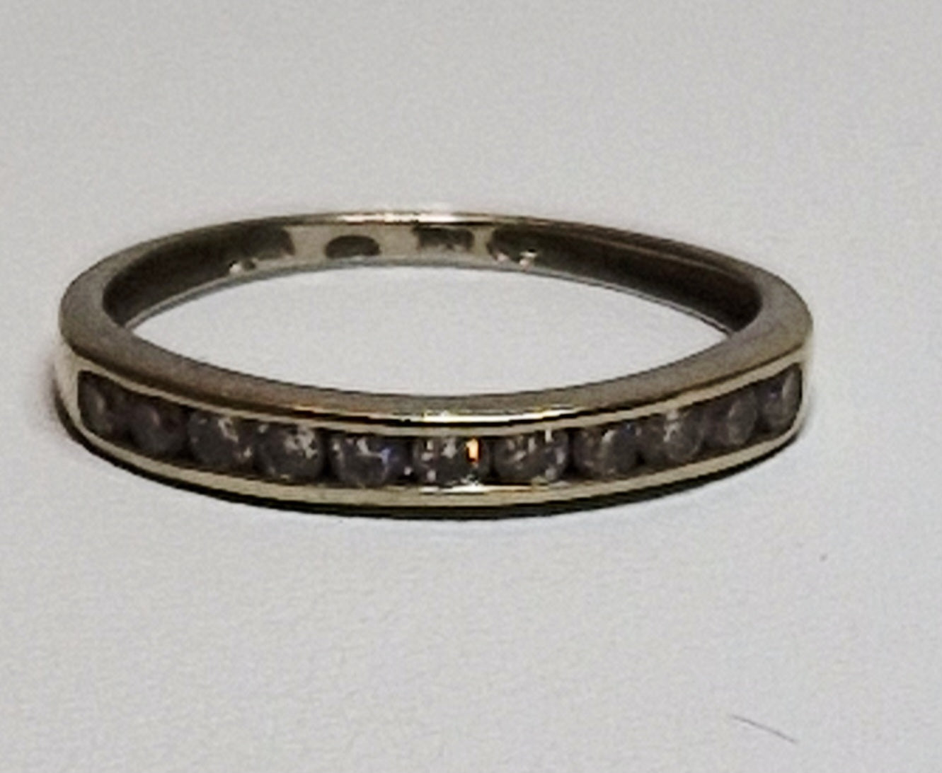 Alliance en or gris 18 carats Taille-48