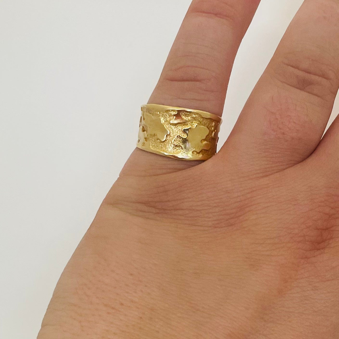 Jonc en Or Jaune 18 Carats - Taille 57