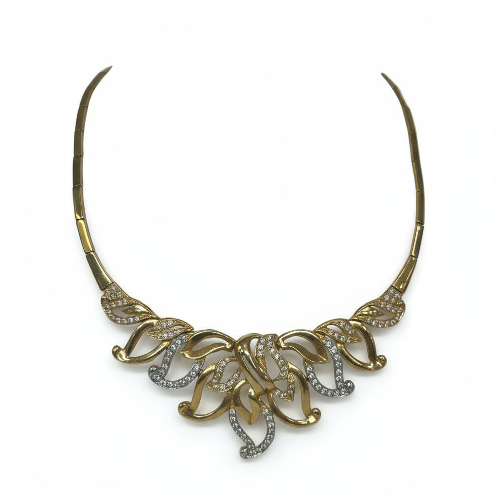Collier Ras du Cou Or Jaune 18K - 25.34g