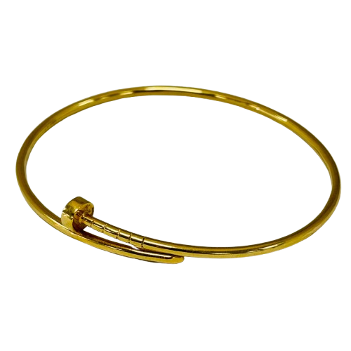 Bracelet clou en or jaune 18K 6.02 Grs