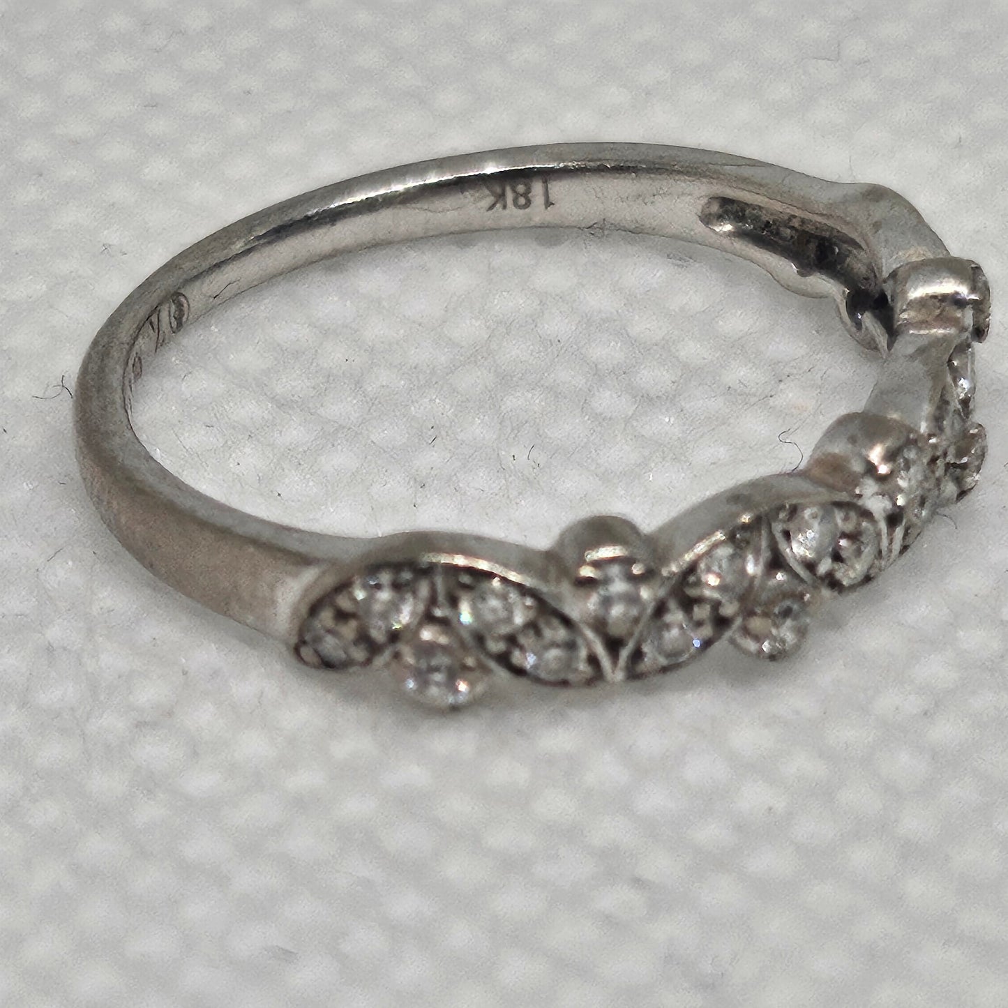 Bagues Or Gris avec 23 Diamants Taille - 50