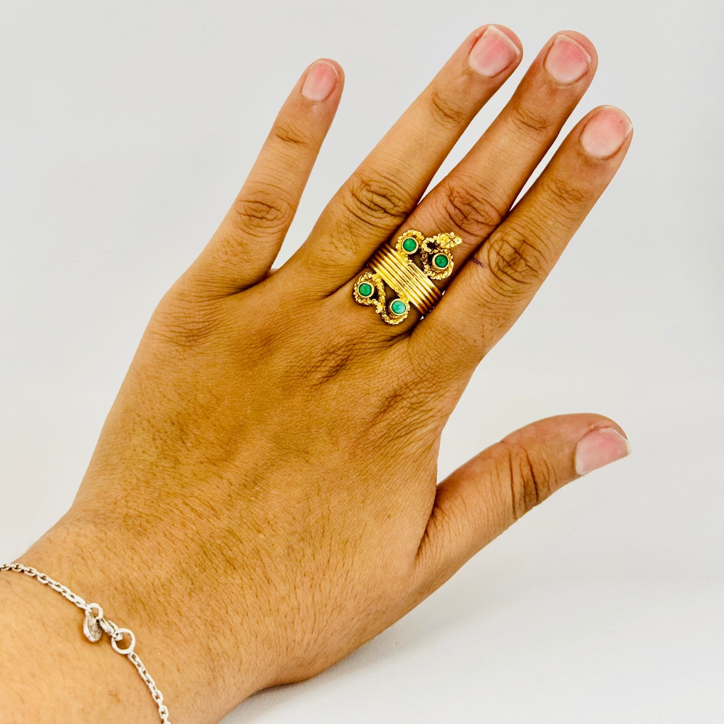 Bagues en or jaune 18K Taille-48