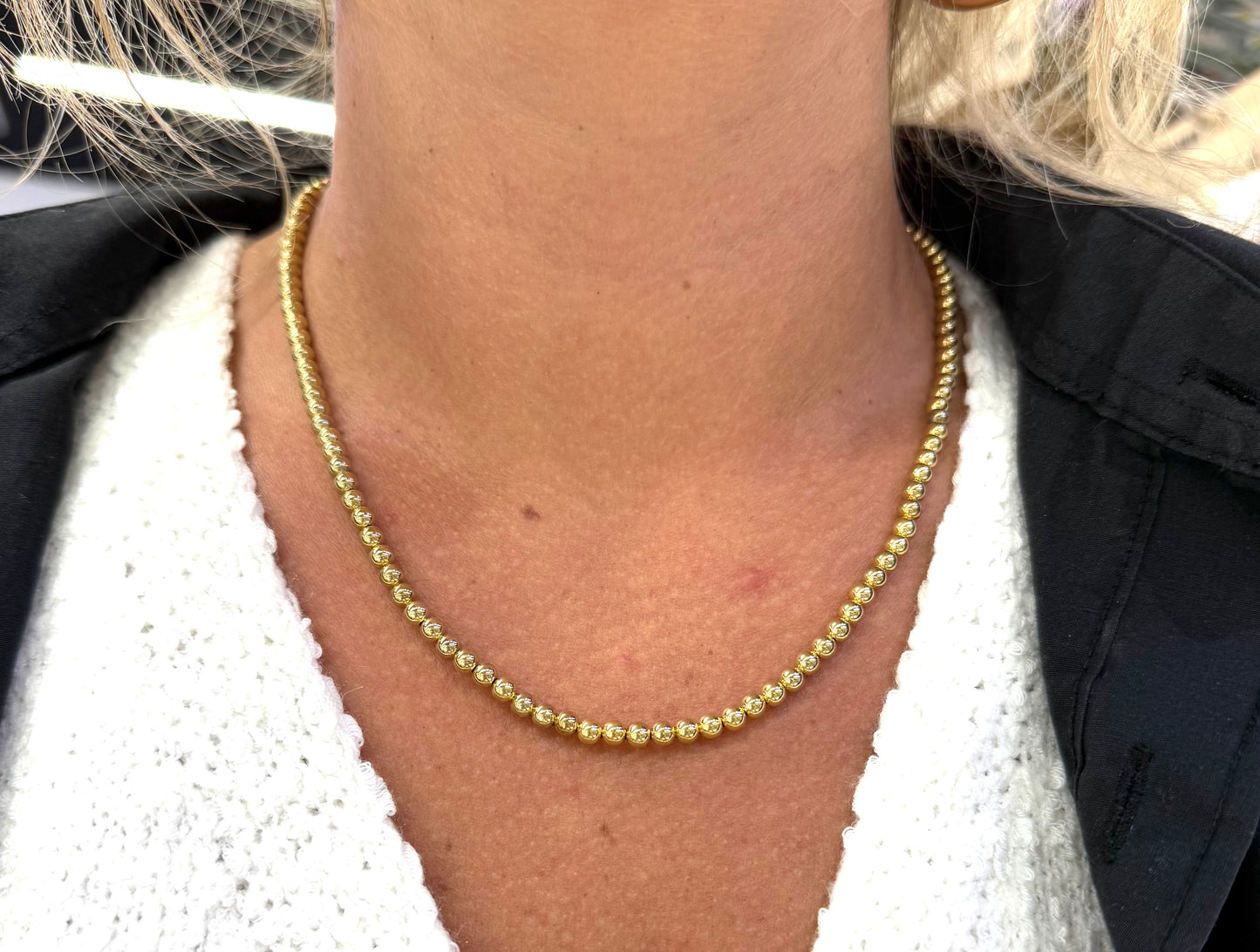 Collier Ras du Cou Or Jaune 18k 7.99 Grs