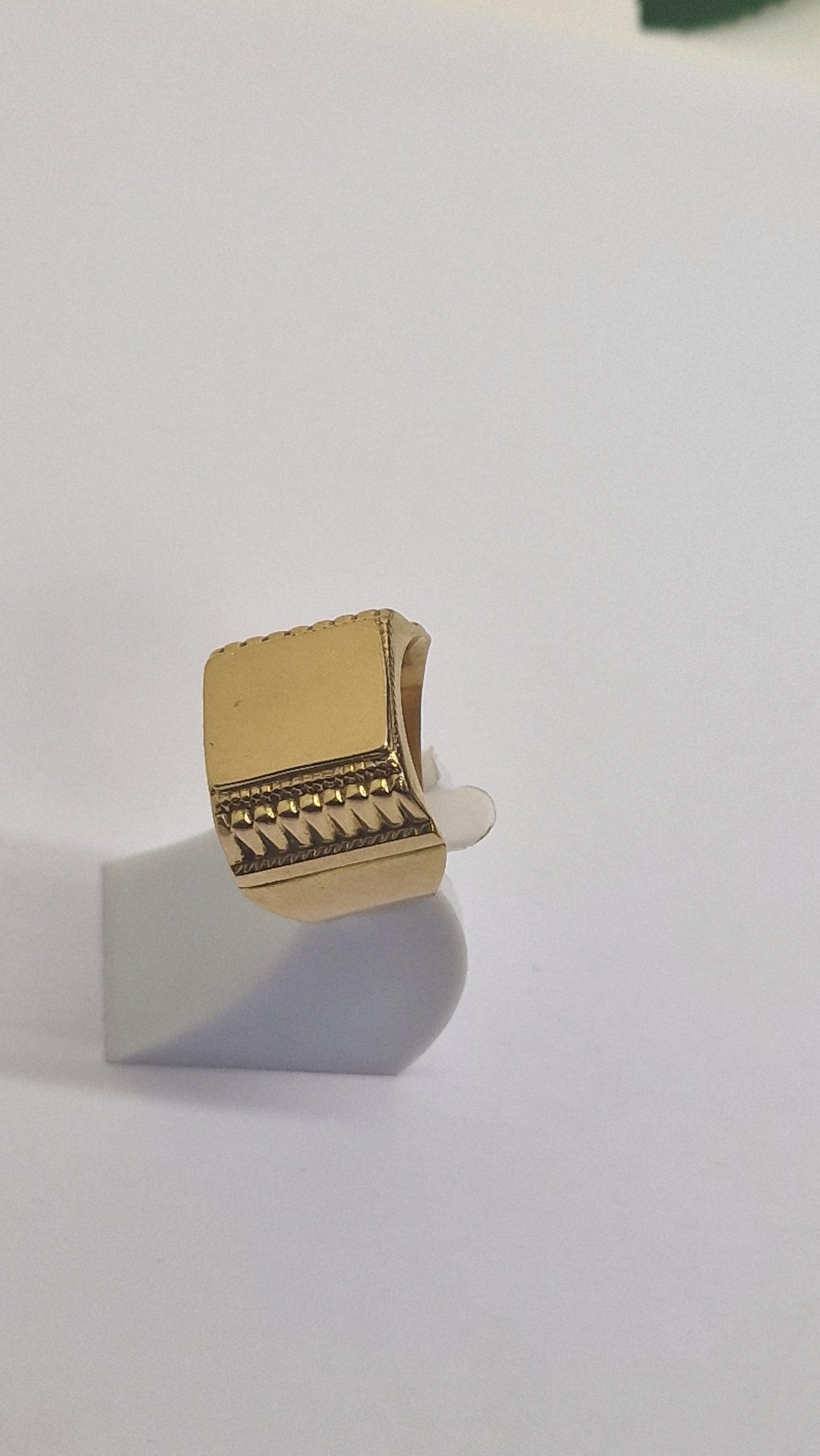 Bague Chevalière en Or Jaune 18K Taille-67