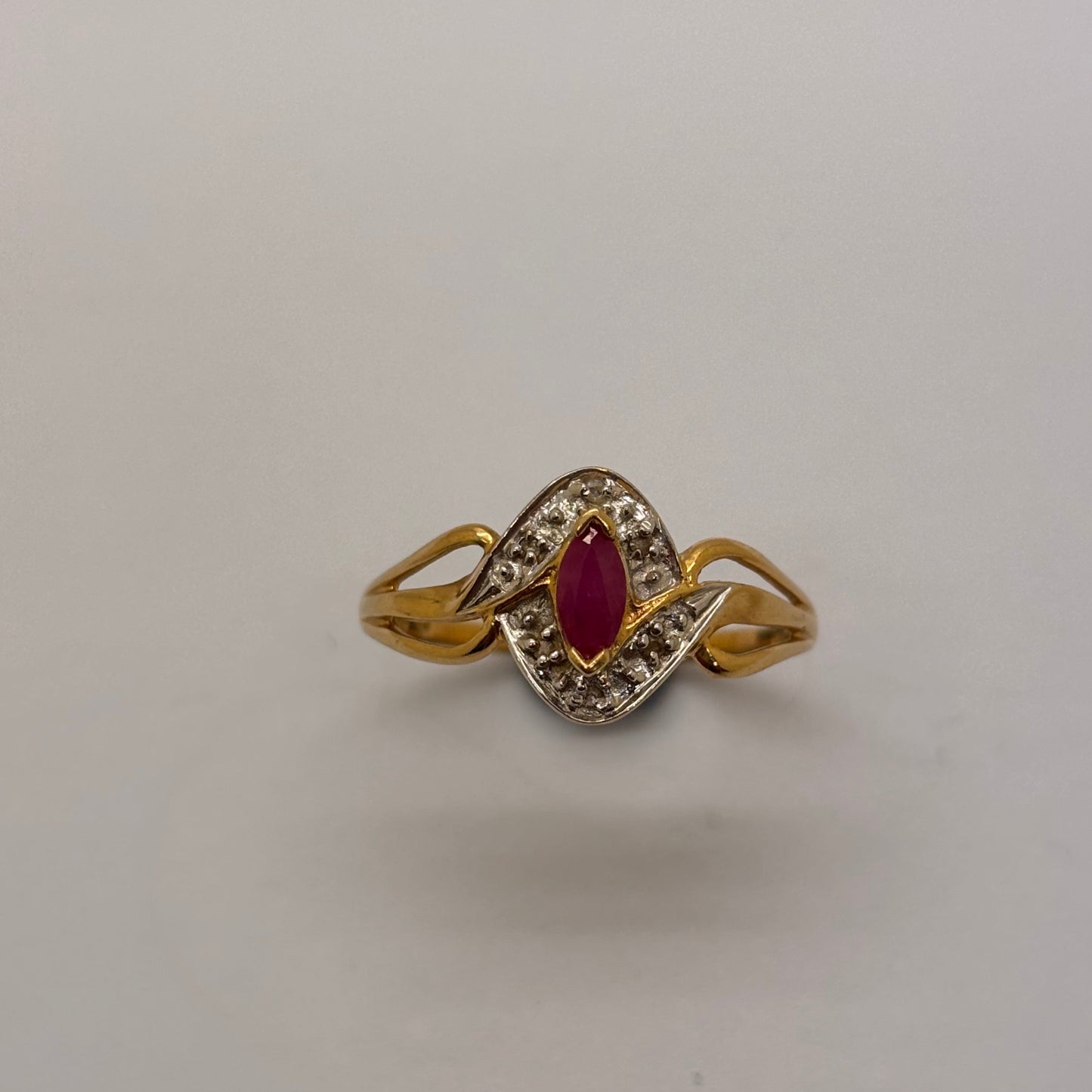 Bague en or jaune et blanc 18K Taille-62