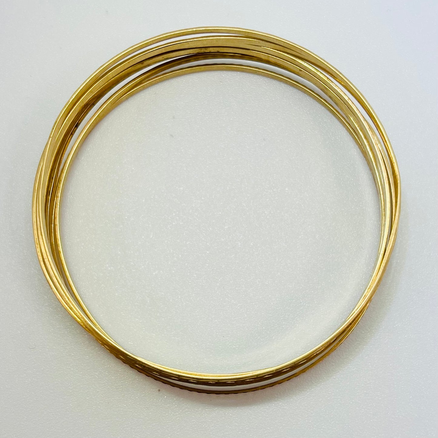 Bracelet Jonc Semainier en Or Jaune 18K 29.64 Grs