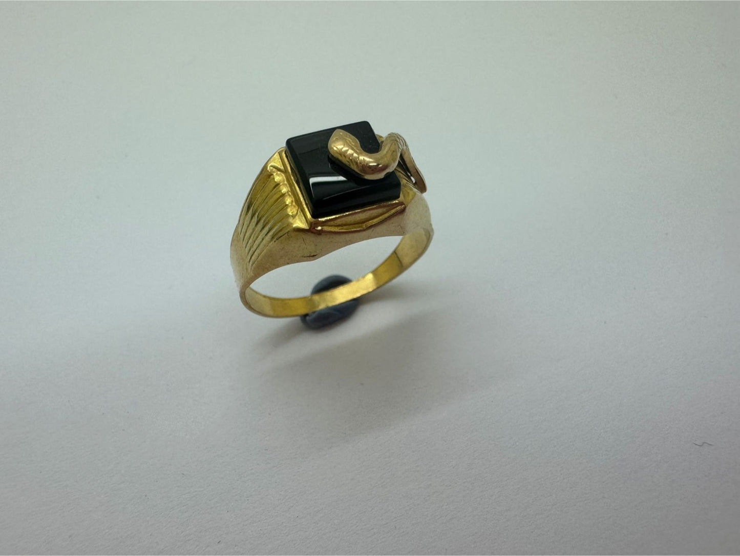 Chevalière en or jaune 18K Taille-58