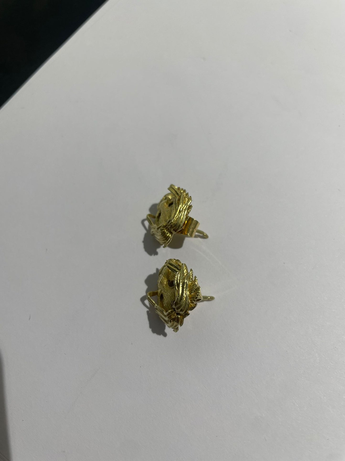 Boucles d'oreilles en or jaune 18K 8.20 Grs