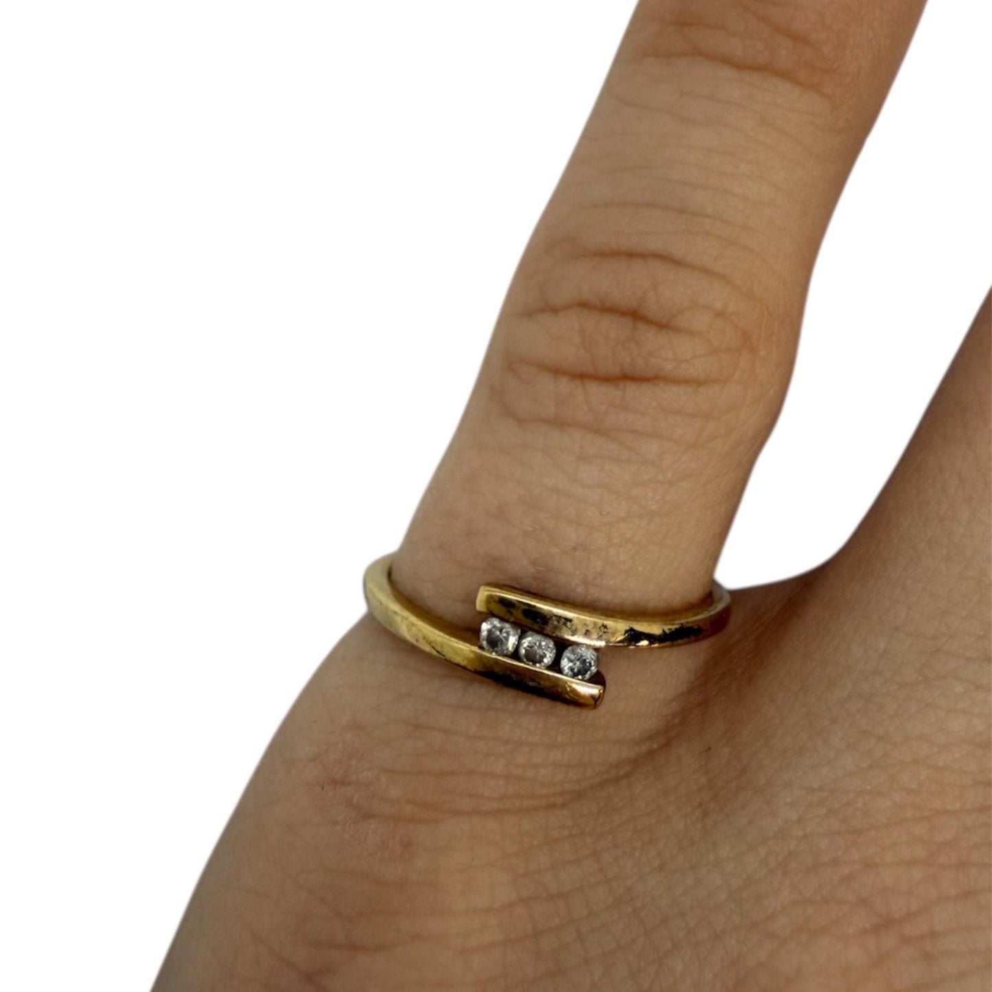 Bagues en Or Jaune avec Diamants 18 Carats - Taille 47