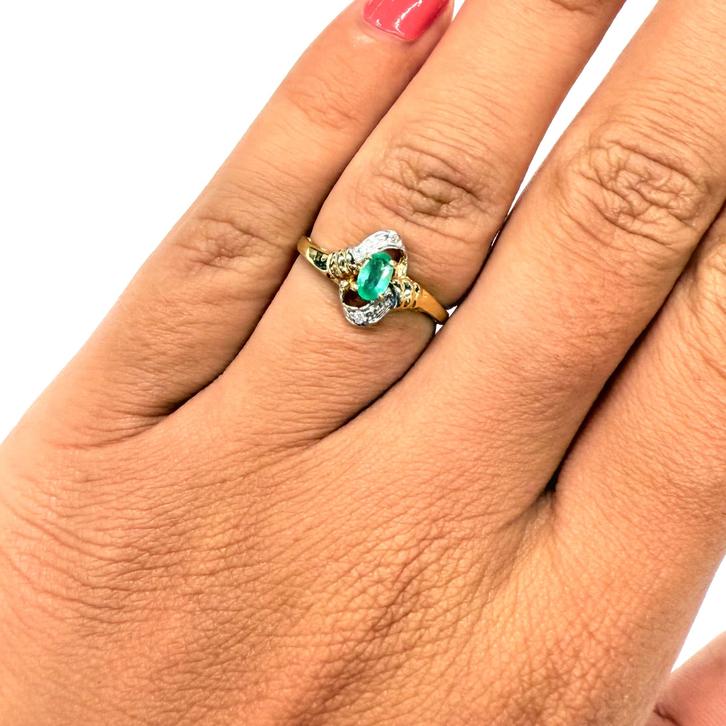 Bague Or Jaune et Blanc 18K 130 Grs - Taille 55