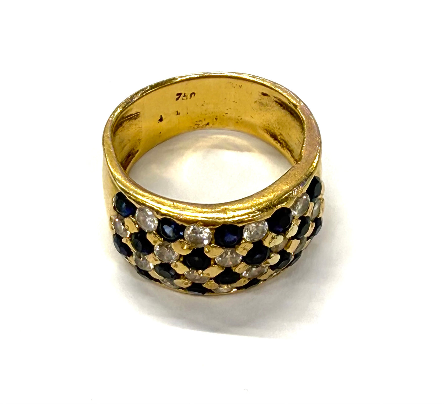Bague en or jaune 18k Taille-57