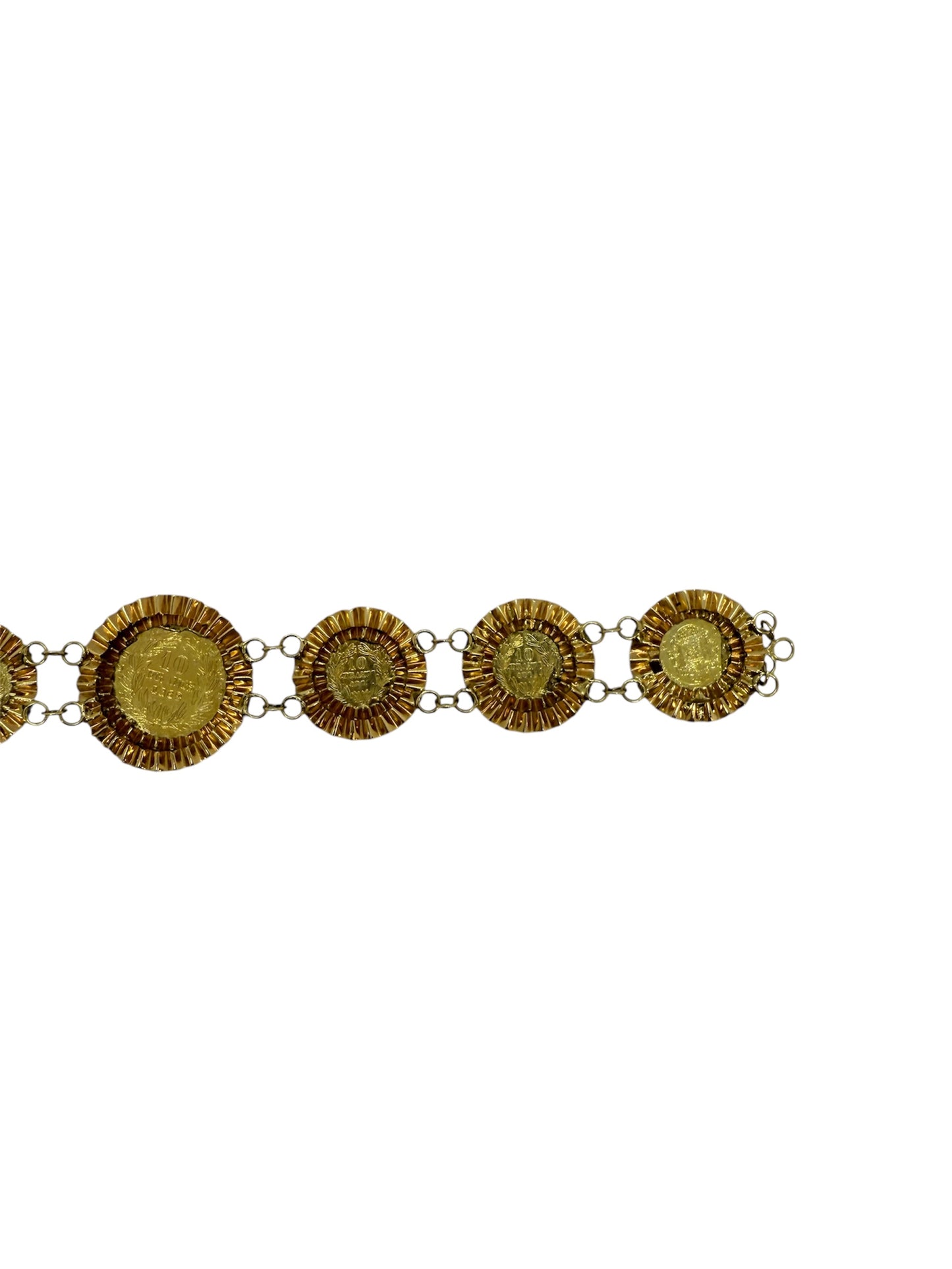Bracelet reproduction Napoléon III en or jaune 18k 10.48 Grs