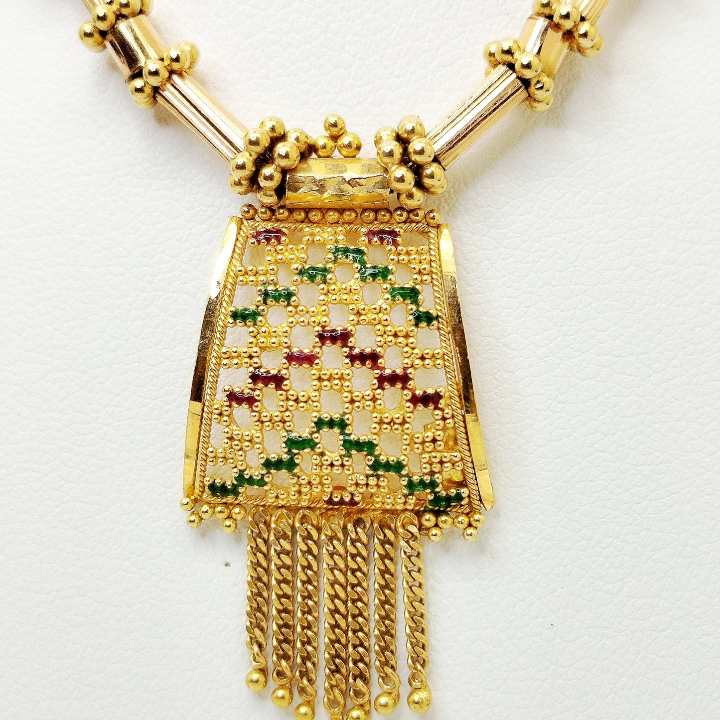 Collier Princesse Fantaisie en Or Jaune 22 carats 12.73 Grs