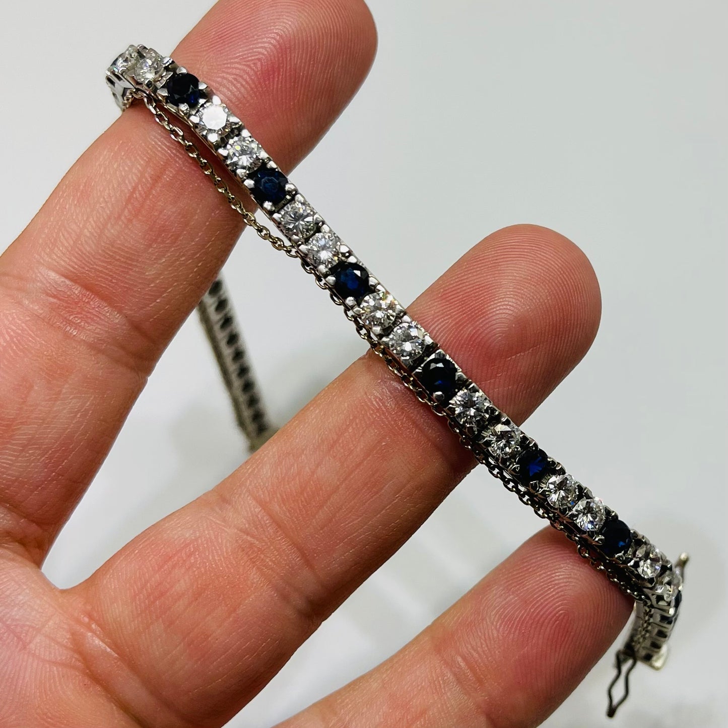 Bracelet Maillon en Or Gris 18K 20.16 Grs