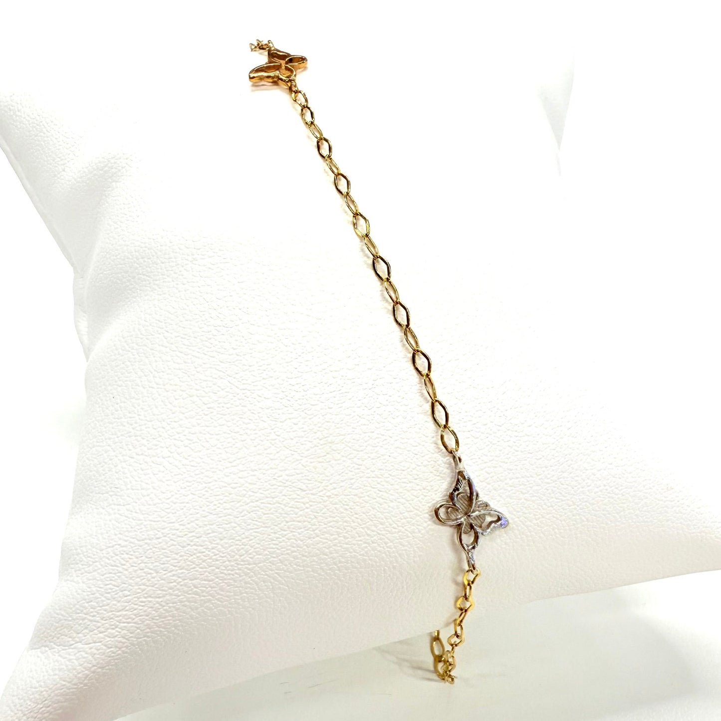Bracelet chaîne de cheville en or 18k 2.43 Grs