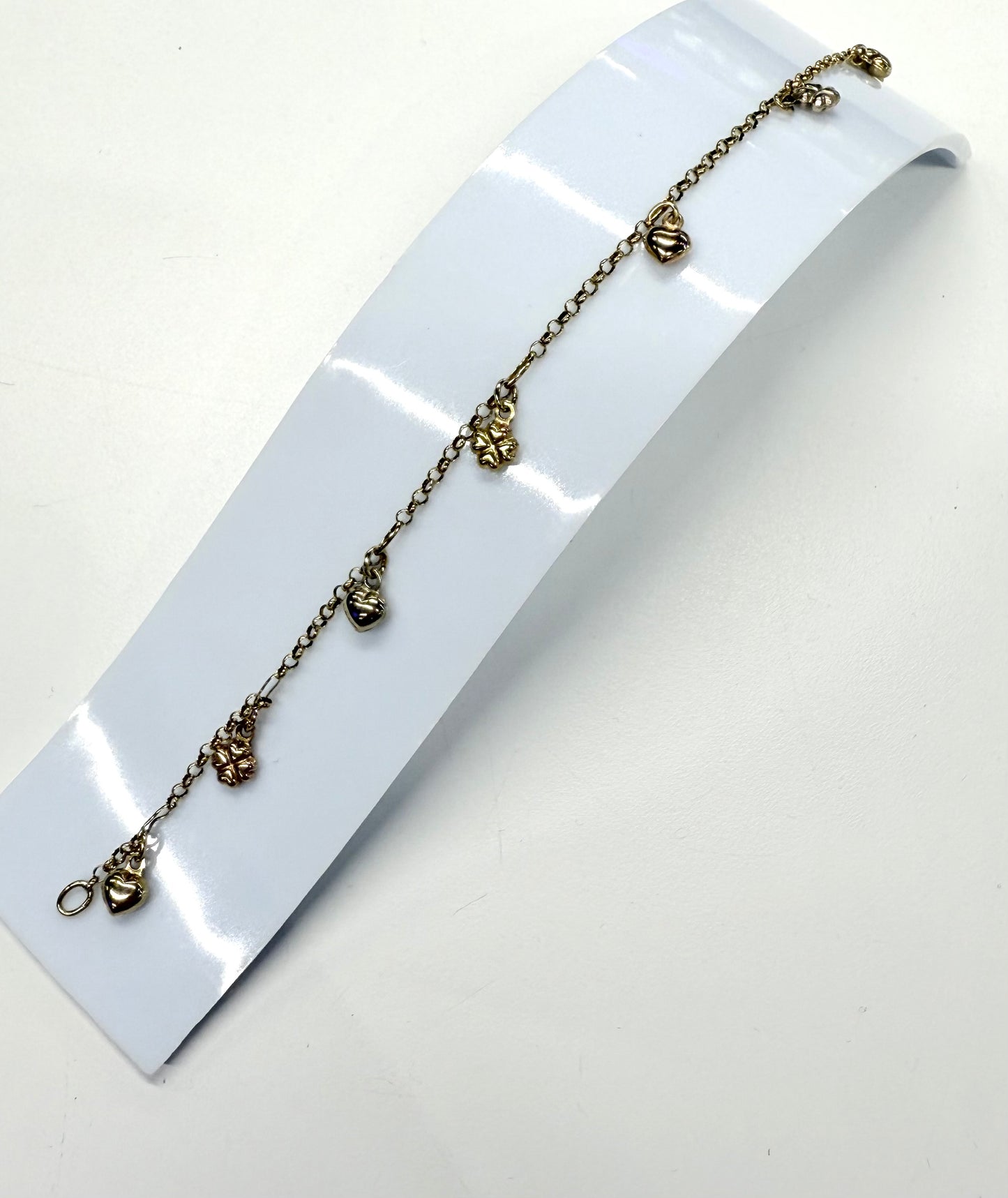 Bracelet breloque 3 Ors 18k maille forçat