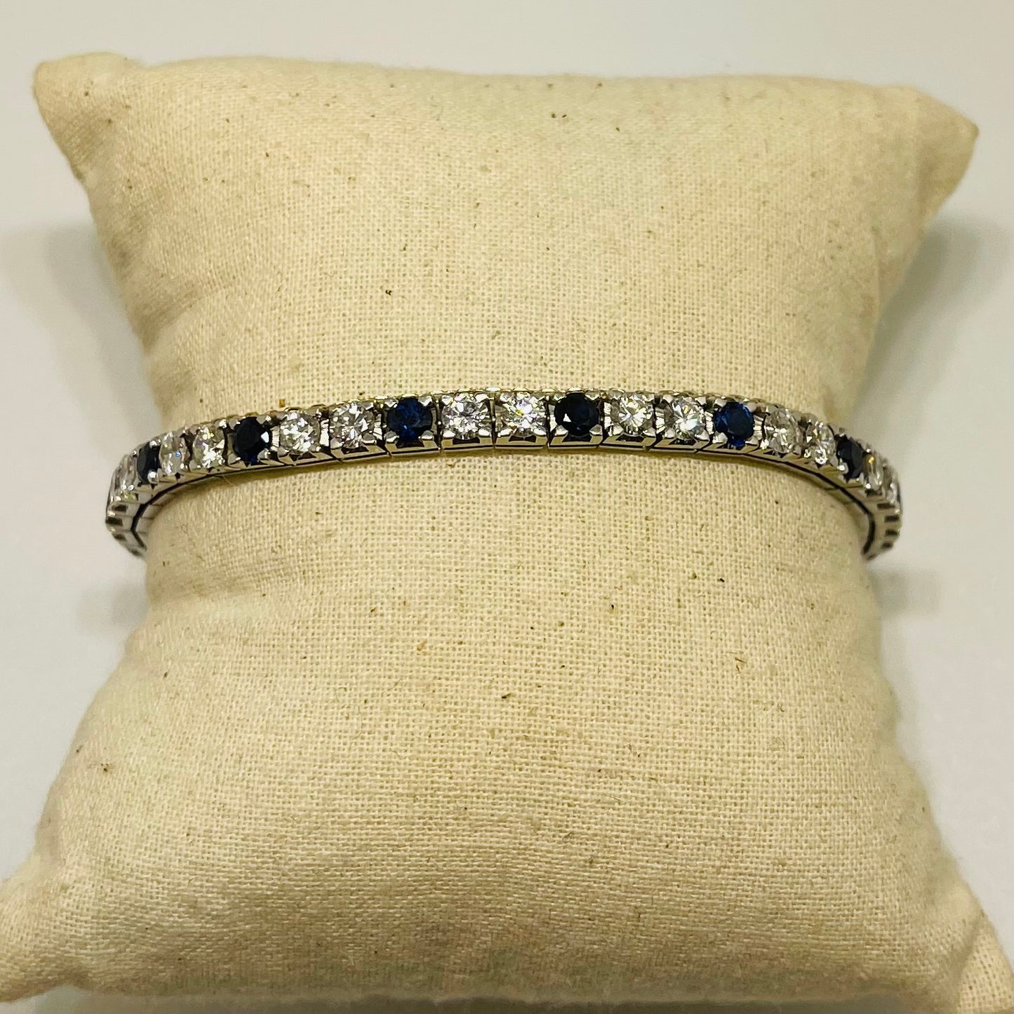 Bracelet Maillon en Or Gris 18K 20.16 Grs