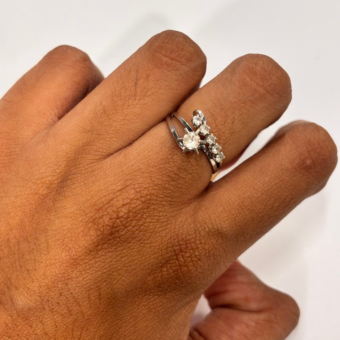 Bague en Or Blanc 18K Taille-51