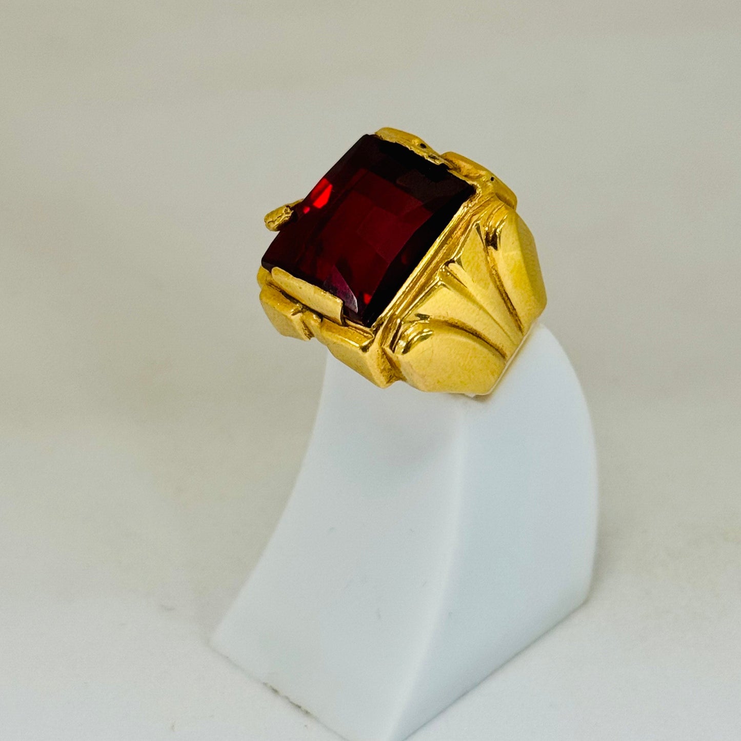 Bague Chevalière en Or Jaune 18K Taille-49