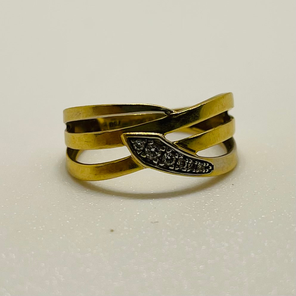 Bagues en or jaune 18K Taille-53