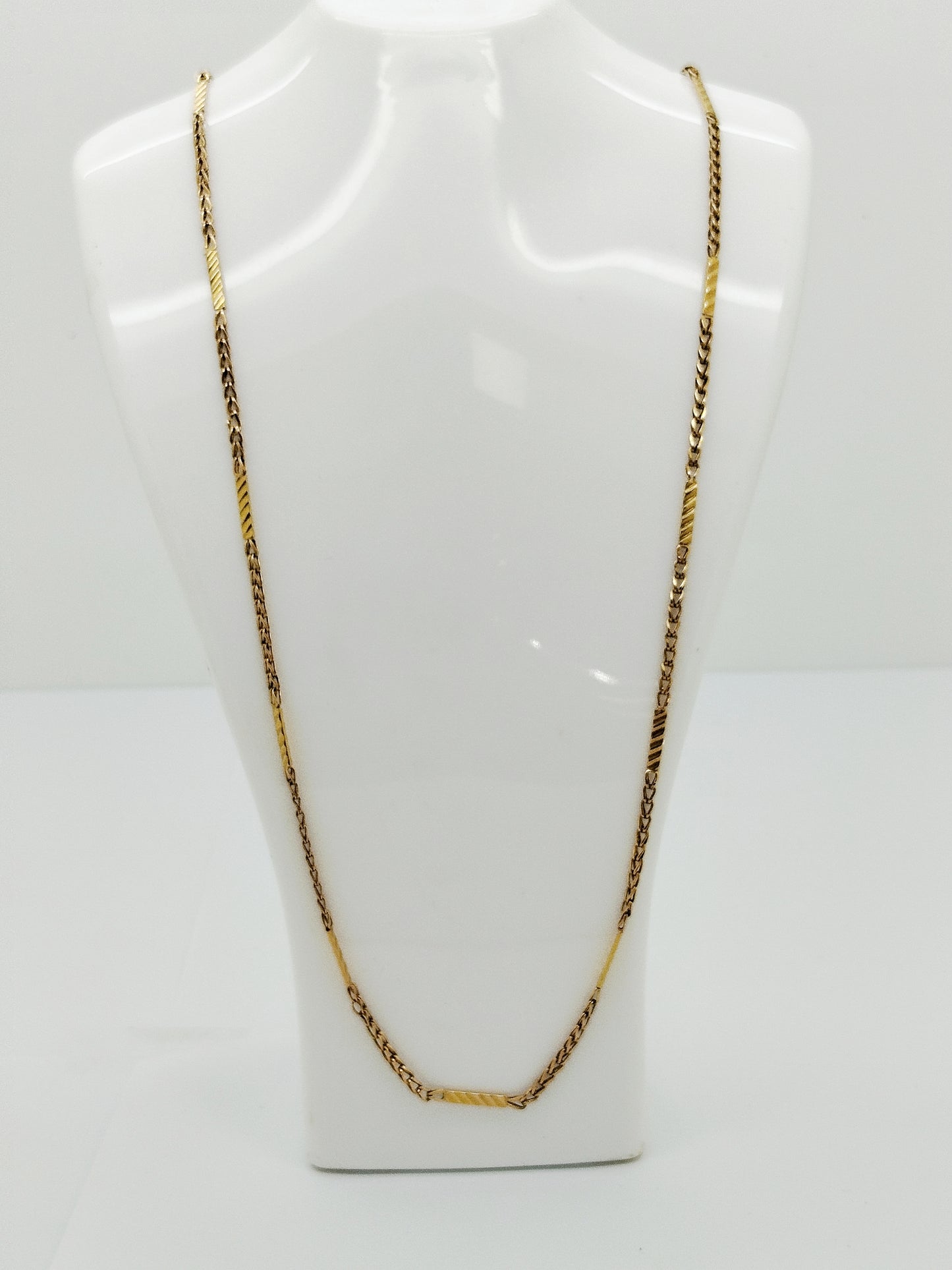Collier Matinée Fantaisie en Or Jaune 18K 9.51 Grs