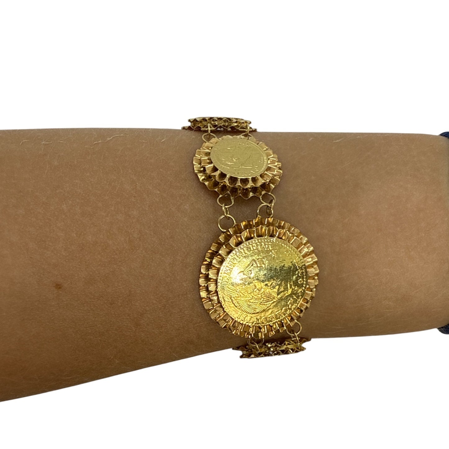 Bracelet reproduction Napoléon III en or jaune 18k 10.48 Grs