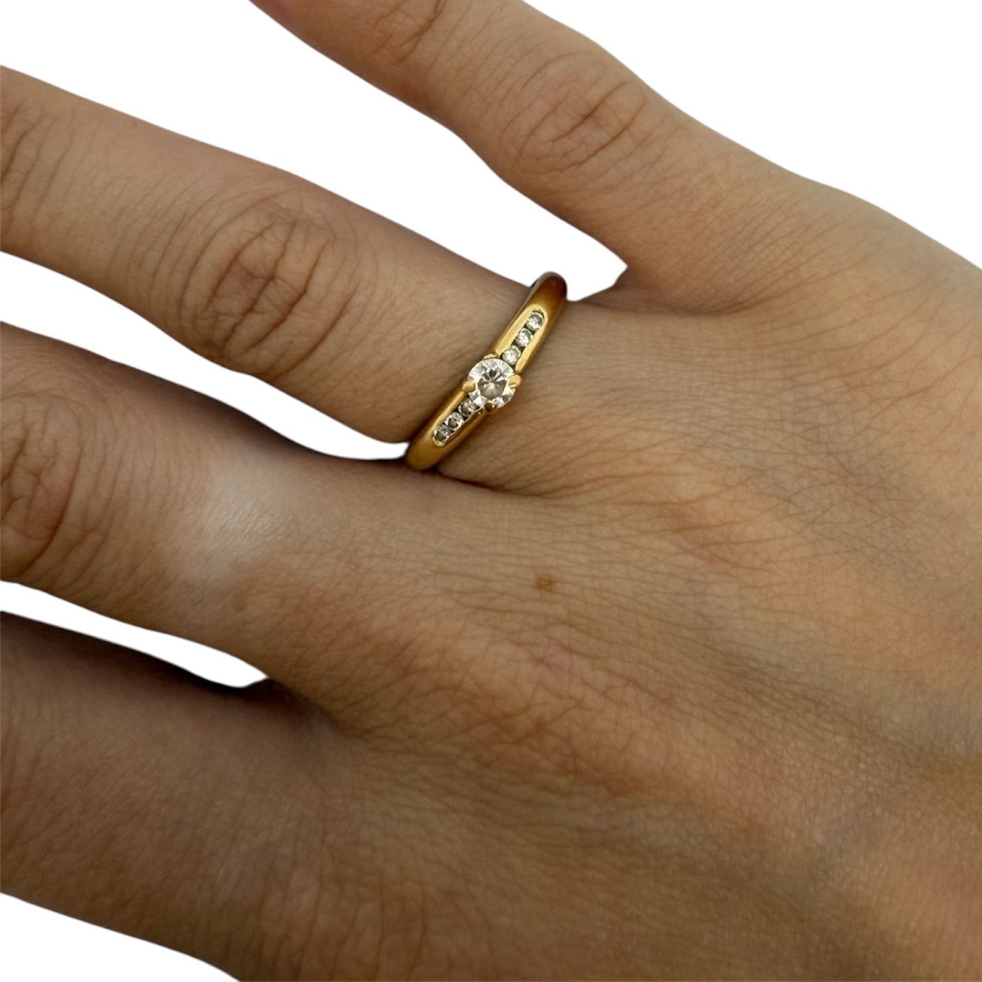 Bagues Alliance en Or Jaune 18K Taille-51