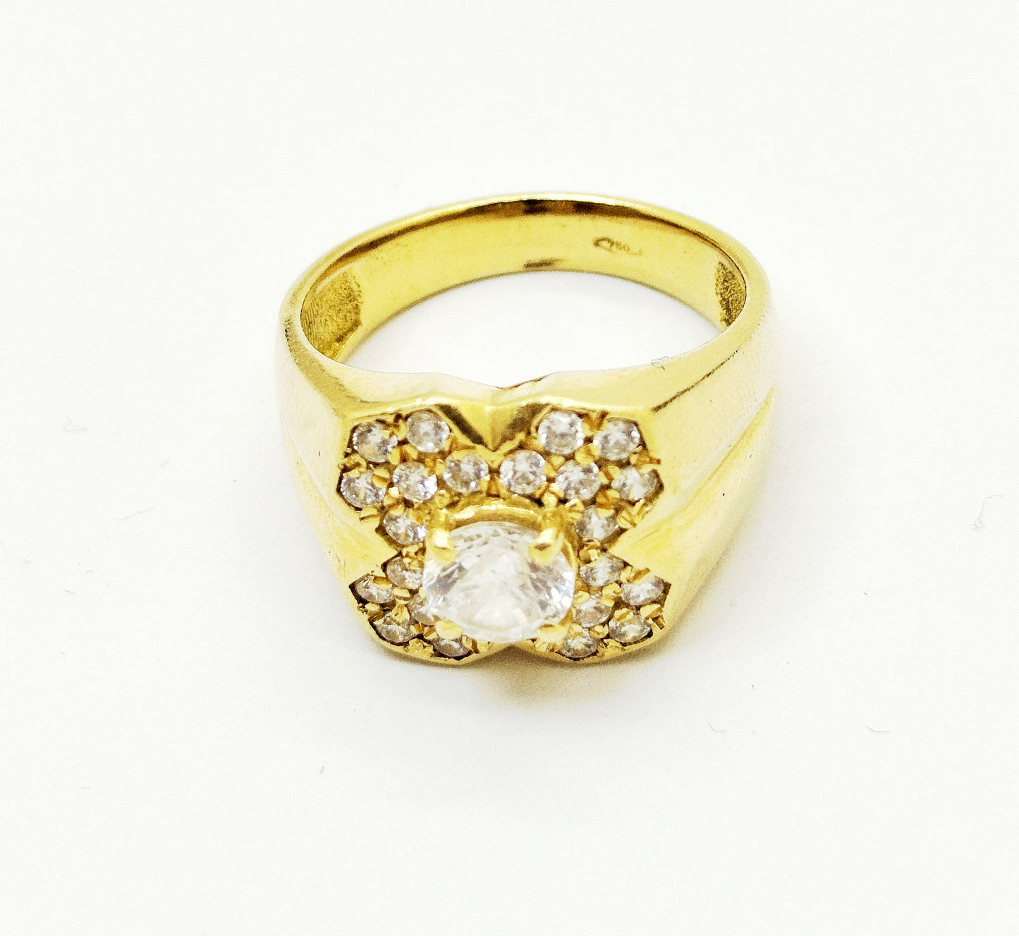 Chevalière en Or Jaune 18K Taille-60