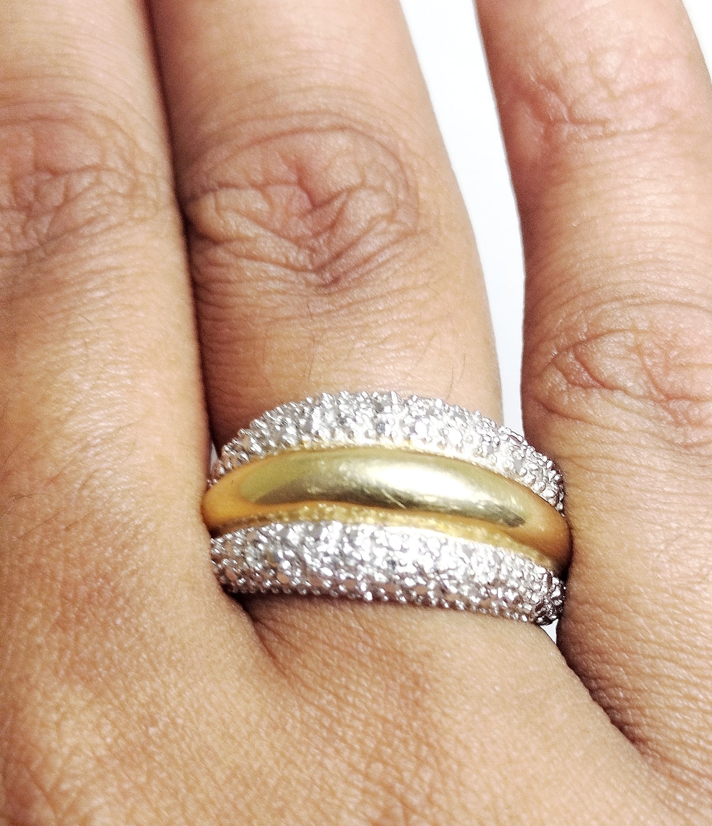 Bague Jonc en Or Jaune 18K Taille-56