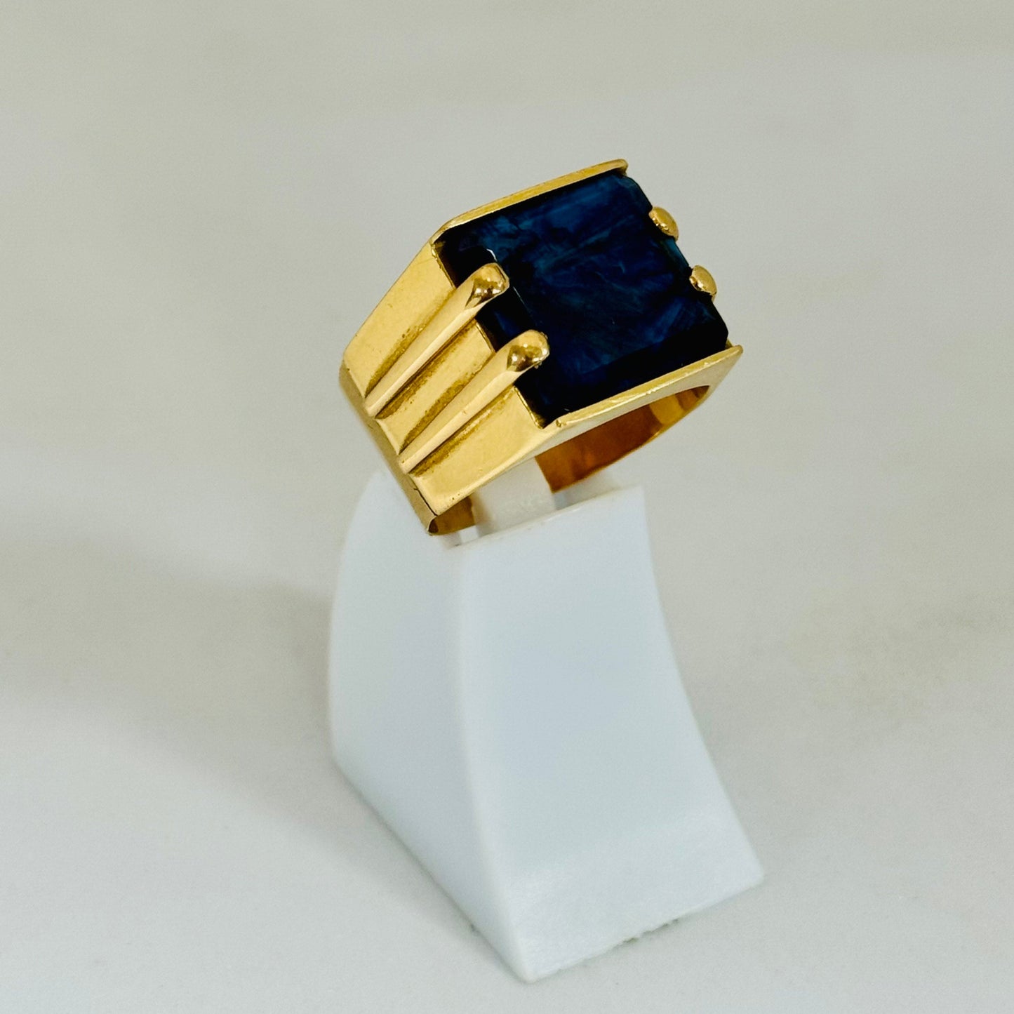Bague Chevalière Or Jaune 18K Taille-67
