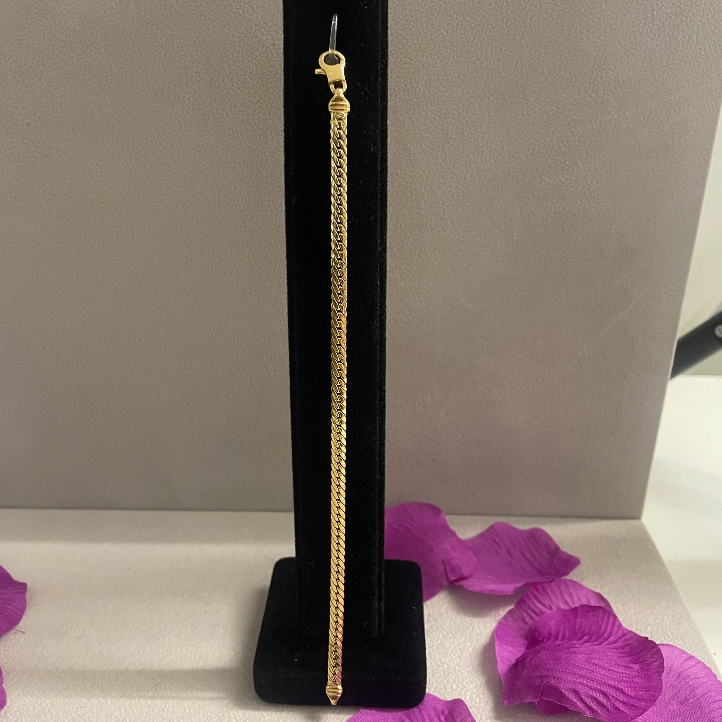 Bracelet Maillon Palmier Or Jaune 18K 5.60 Grs