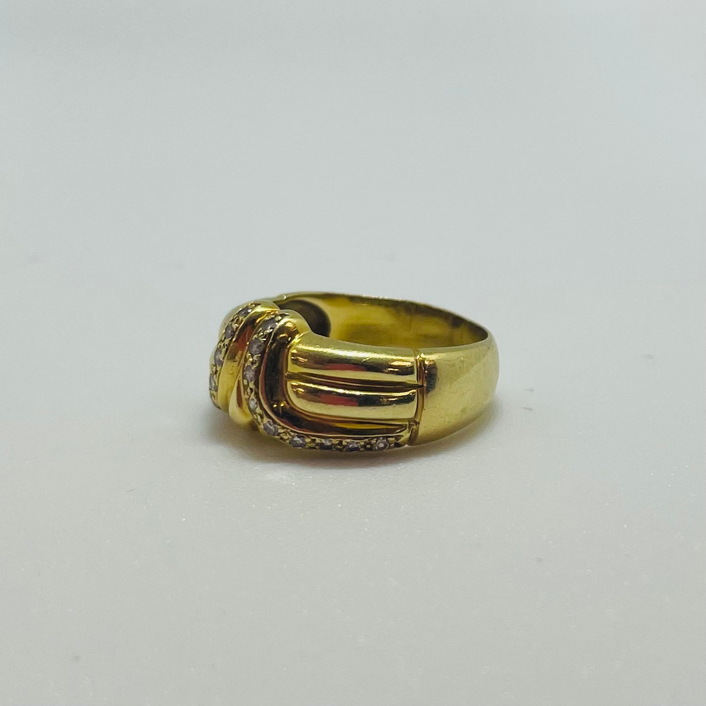 Bague en Or Jaune 18K Taille-52