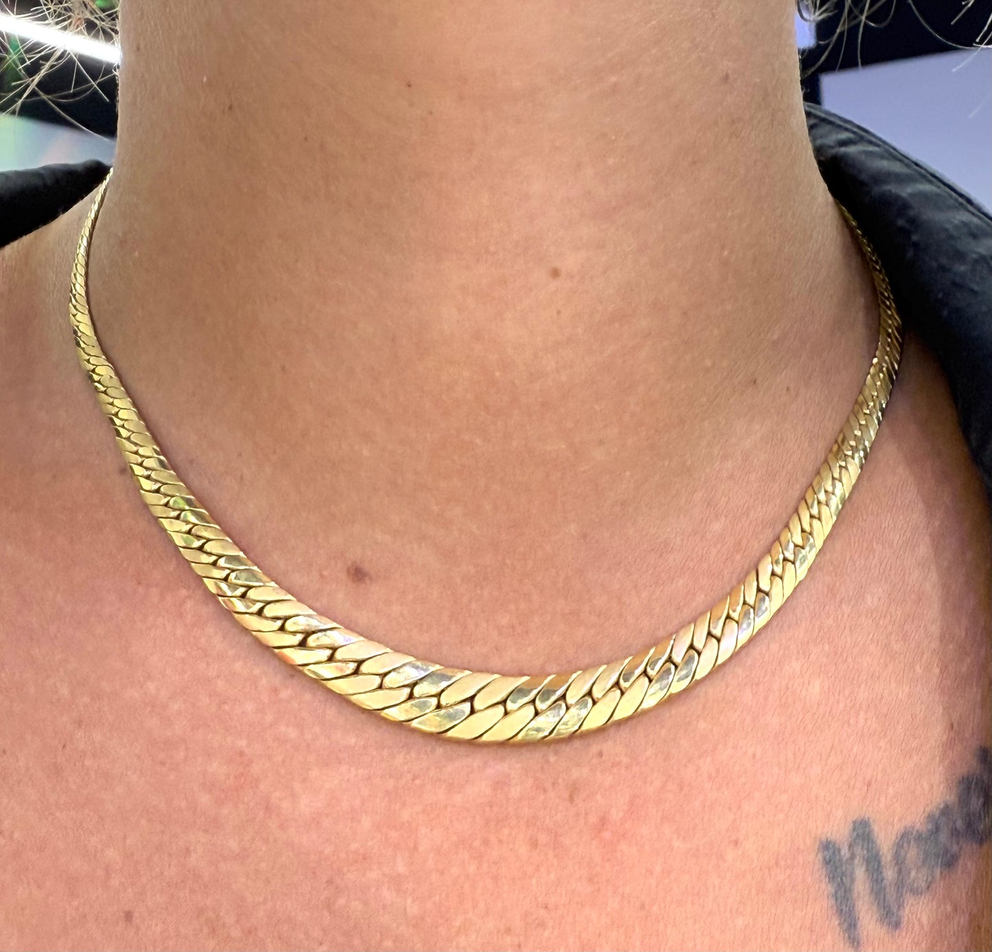 Collier Ras du Cou Or Jaune 18k 13.04 Grs