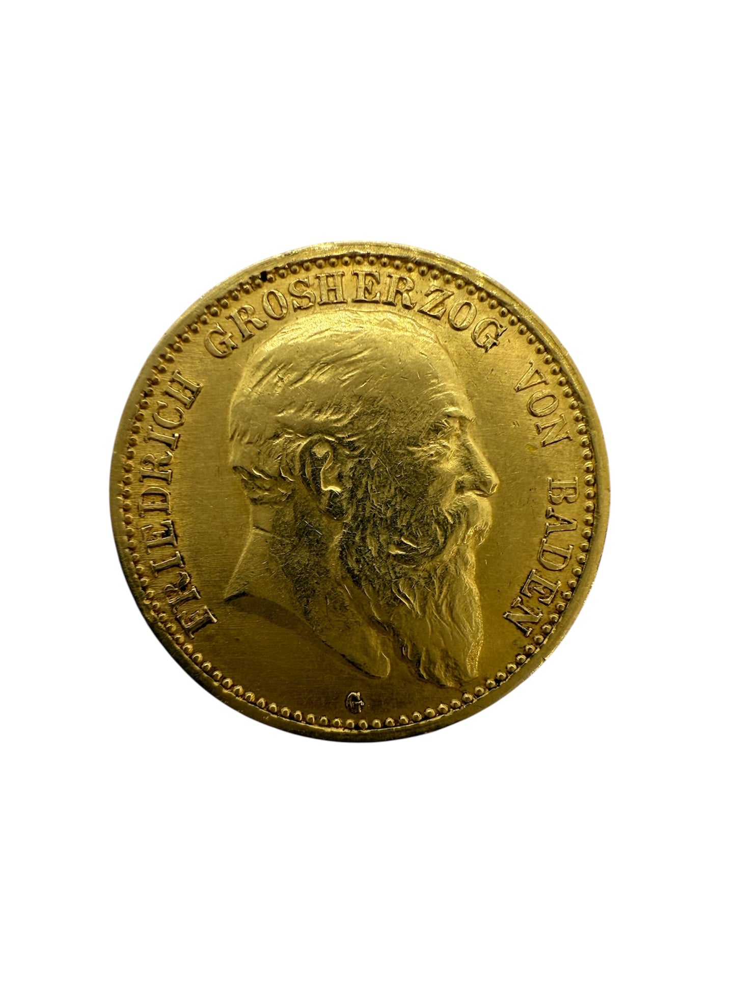 Pièce Friedrich III 1904 en or jaune 20K 3.96 Gr